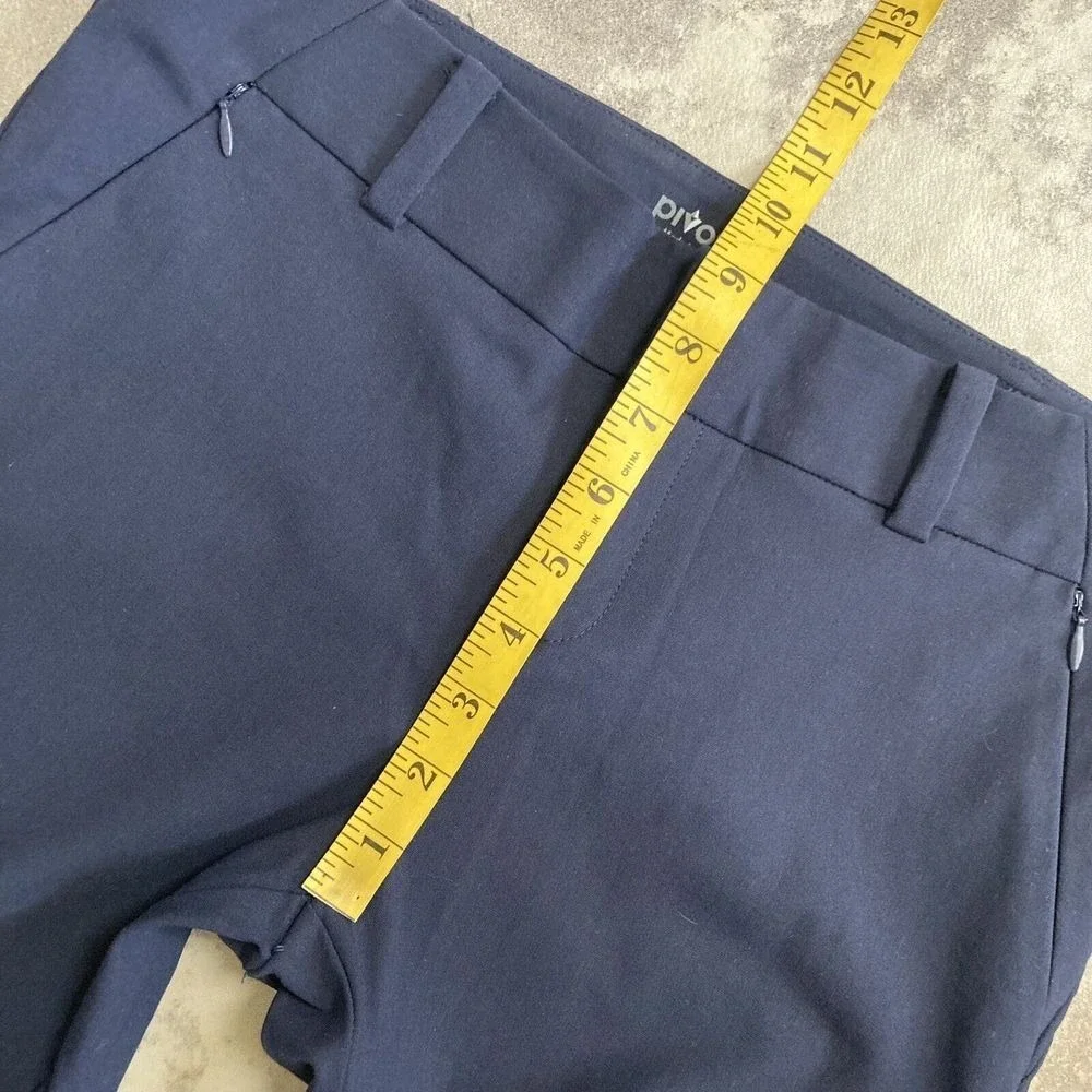 Pivotte 24/7 Pants Womens Size 8 Navy Blue Stretch Work Career Trousers